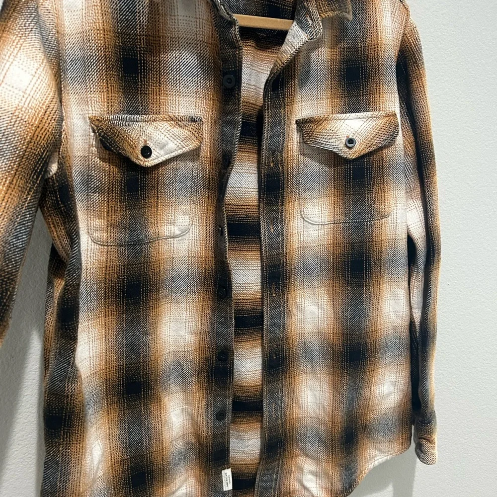 American Eagle Outfitters Plaid Shirt - Brown and Black - Picture 2 of 8